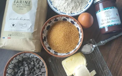 Cookies cœur pâte à tartiner fleur de sel